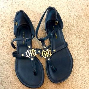 Tommy Hilfiger Navy sandals size 7M